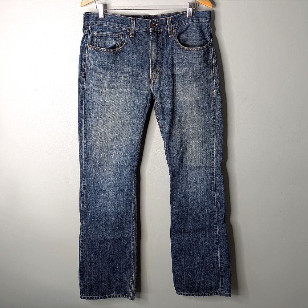 Levi Strauss 527 Men's Tall Medium Dark Rinse 5 Pocket Jeans 34x34